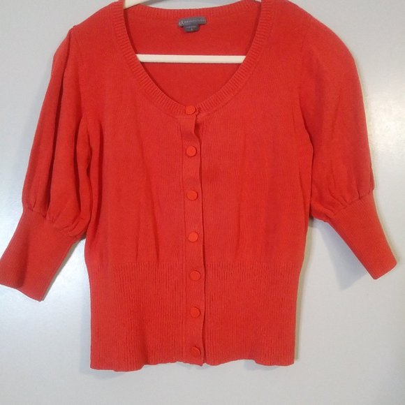 Armani Exchange Orange Cardigan - Picture 1 of 4